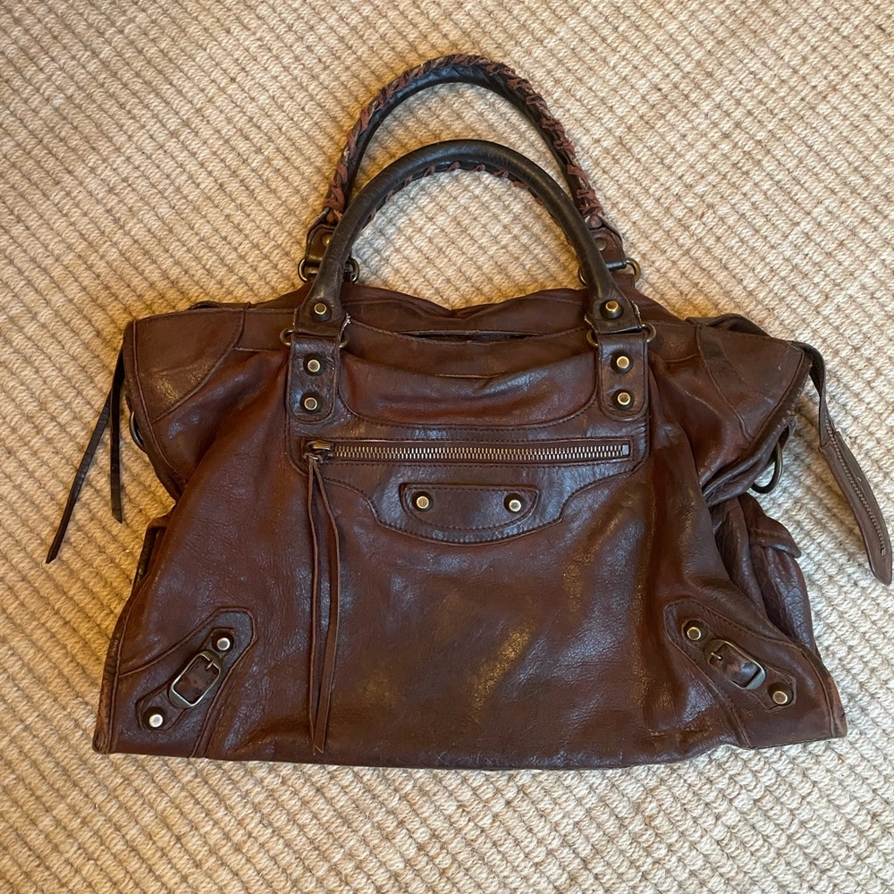 Balenciaga City Bag Fall/Winter 2005 Brown Leather